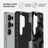 Burga Samsung Galaxy S25 Plus Skal Tough Night Black Camo