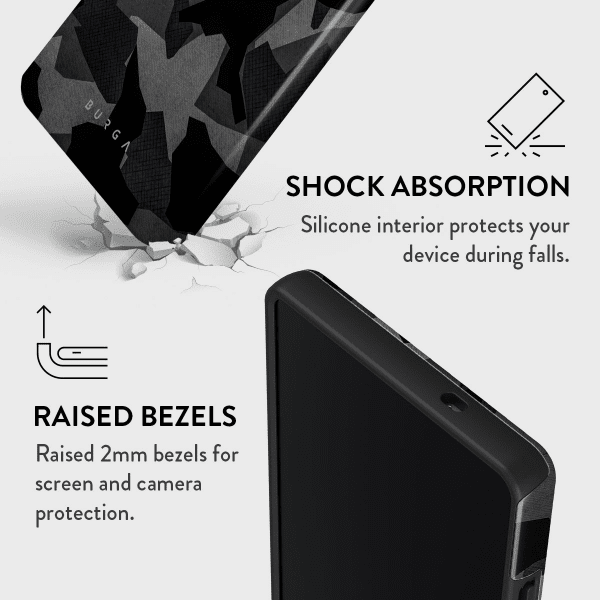 Burga Samsung Galaxy S25 Ultra Skal Tough Night Black Camo
