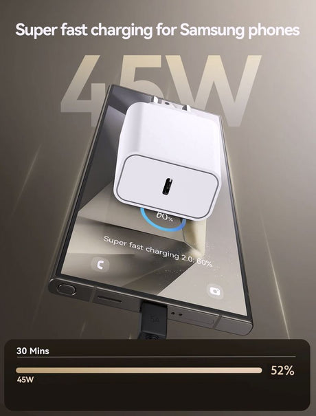 SiGN 45W Väggladdare USB-C PD Vit