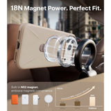 Torras iPhone 17 Pro Skal Ostand Q3 Silicone Desert Gold