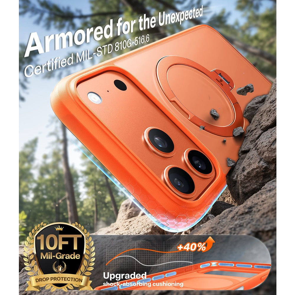 Torras iPhone 17 Pro Max Skal Ostand Q3 Spin Energy Orange
