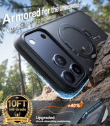 Torras iPhone 17 Pro Skal Ostand Q3 Spin Obsidian Black