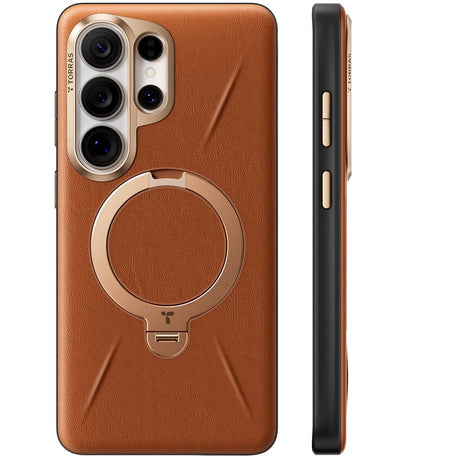 Torras Samsung Galaxy S26 Ultra Skal Ostand Q3 Vegskin Amber Brown