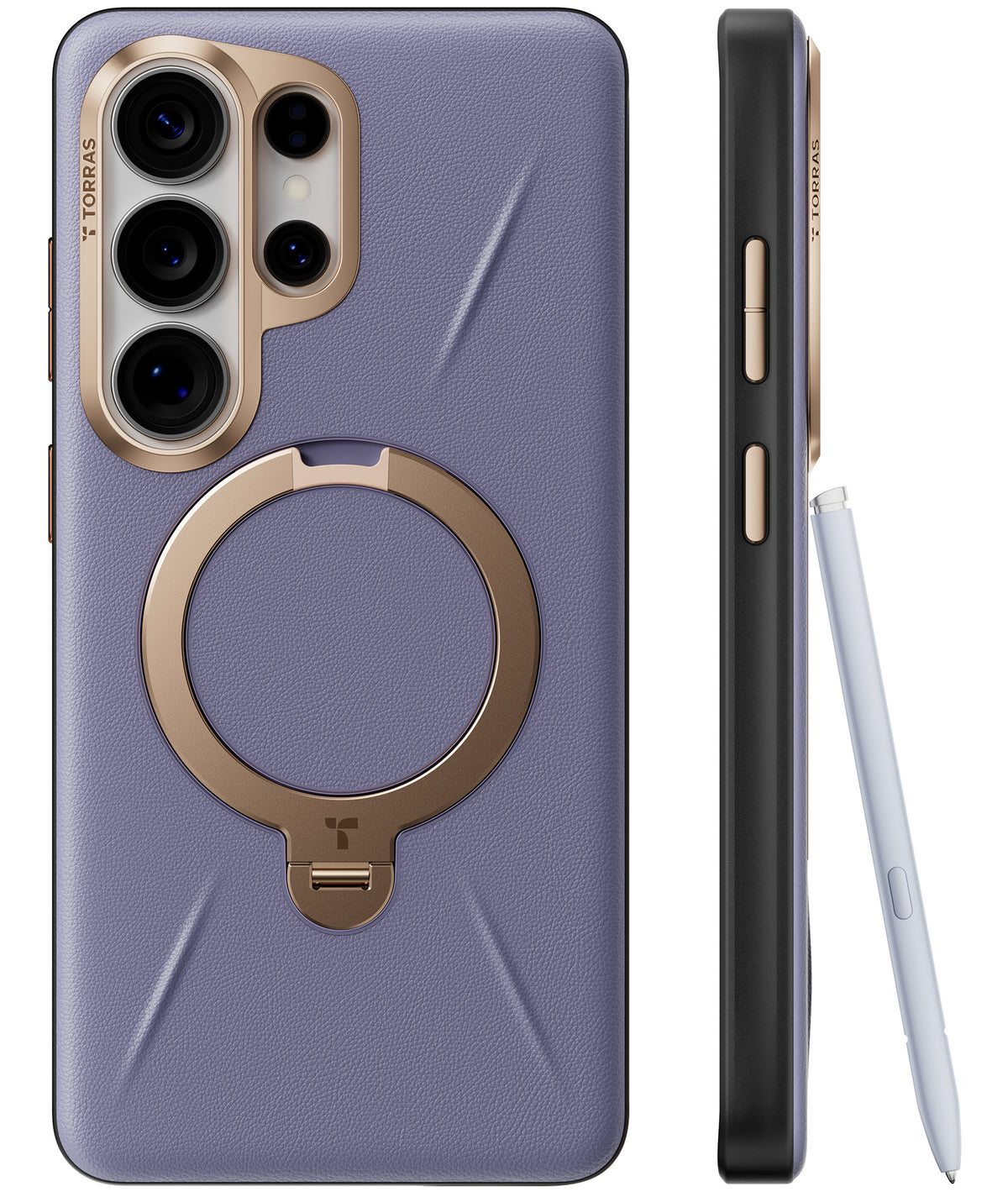 Torras Samsung Galaxy S26 Ultra Skal Ostand Q3 Vegskin Dark Purple