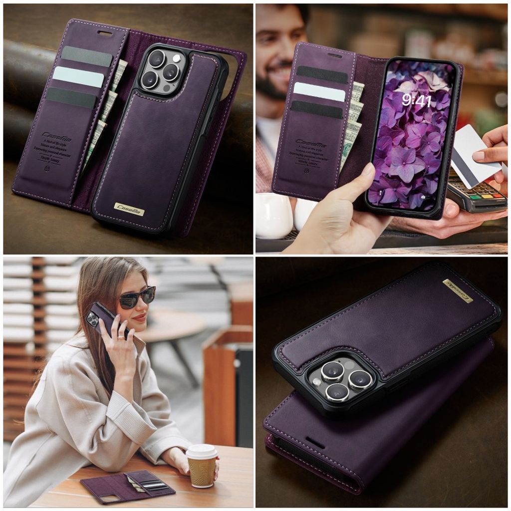 CaseMe iPhone 15 Pro Max Fodral C49 Series Lila
