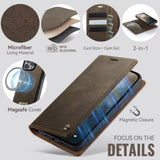 CaseMe iPhone 15 Pro Fodral C49 Series Brun