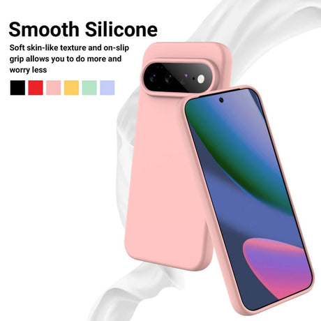 Google Pixel 11 Pro XL Skal med Strap Silikon Rosa