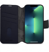 Decoded iPhone 14 Pro Fodral Leather Detachable Wallet Navy