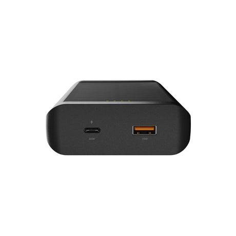 Xtorm Powerbank med Solcell och Ficklampa Go2 10 000 mAh 20W Svart