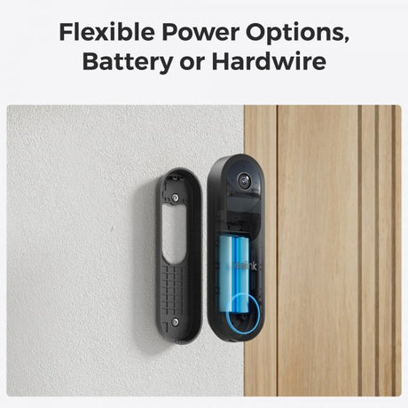 Reolink Video Doorbell Smart Videodörrklocka 2K Wi-Fi Svart