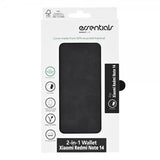 Essentials Xiaomi Redmi Note 14 5G Fodral 2-in-1 Vegan Leather Svart