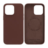Rvelon iPhone 14 Pro Max Skal Silikon MagSafe Brun