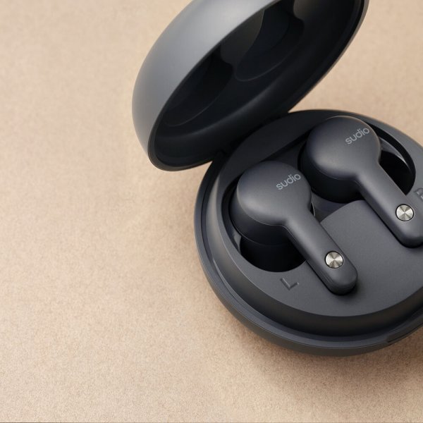 Sudio Hörlurar In-Ear A2 True Wireless ANC Antracit