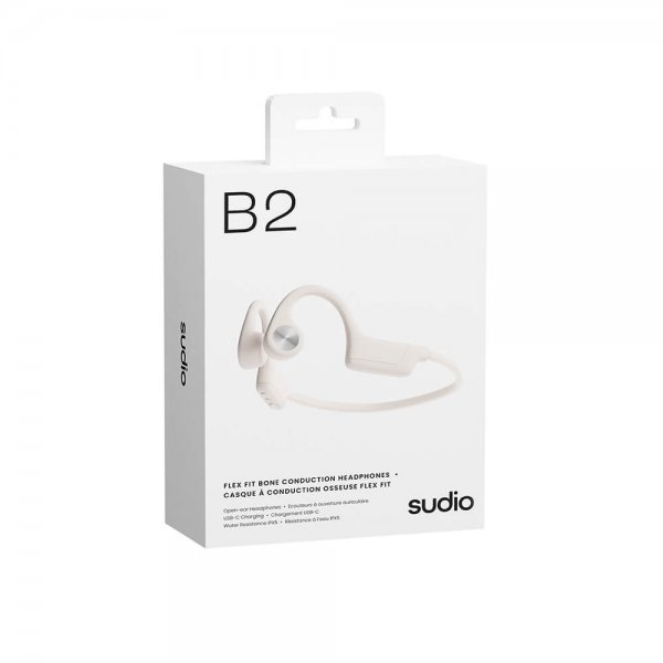 Sudio Hörlurar Benledande Bone Conduction B2 Trådlös Vit