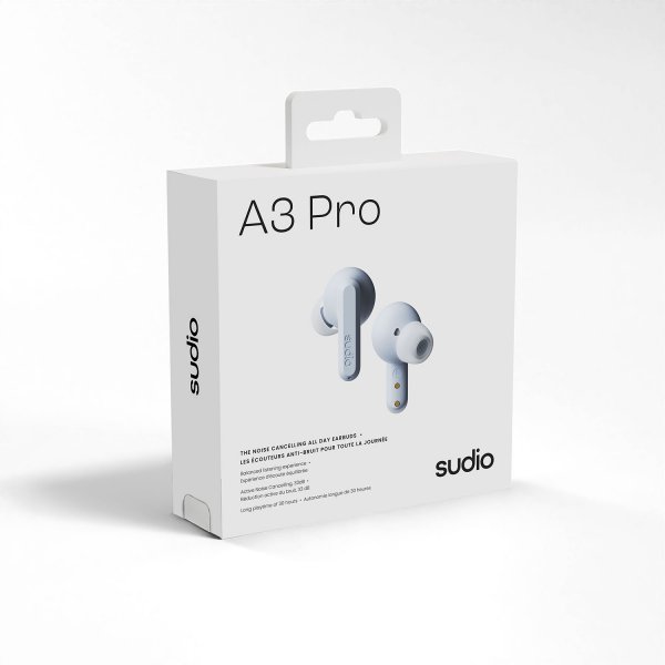 Sudio Trådlösa Hörlurar A3 Pro ANC Powder Blue