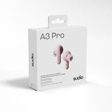 Sudio Trådlösa Hörlurar A3 Pro ANC Blush Pink