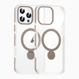 iPhone 16 Pro Max Skal Ringstativ MagSafe Grå Transparent