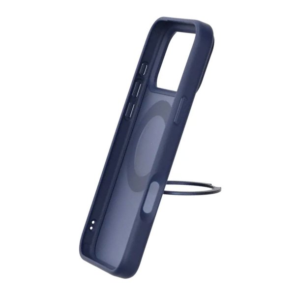 iPhone 17 Pro Max Skal Roterbart MagSafe Stativ Blå