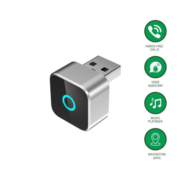 4smarts 2-i-1 Trådlös Apple CarPlay/Android Auto Adapter