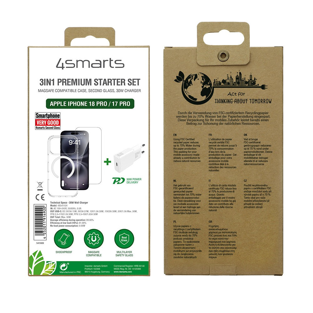 4smarts iPhone 17 Pro/iPhone 18 Pro 3in1 Premium Starter Set