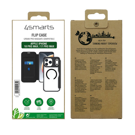 4smarts iPhone 17 Pro Max/iPhone 18 Pro Max Fodral Urban Pro MagSafe Svart