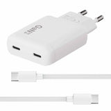 X2O 65W Dual Slim Hemmaladdarset USB-C/C GaN 1.5m Vit