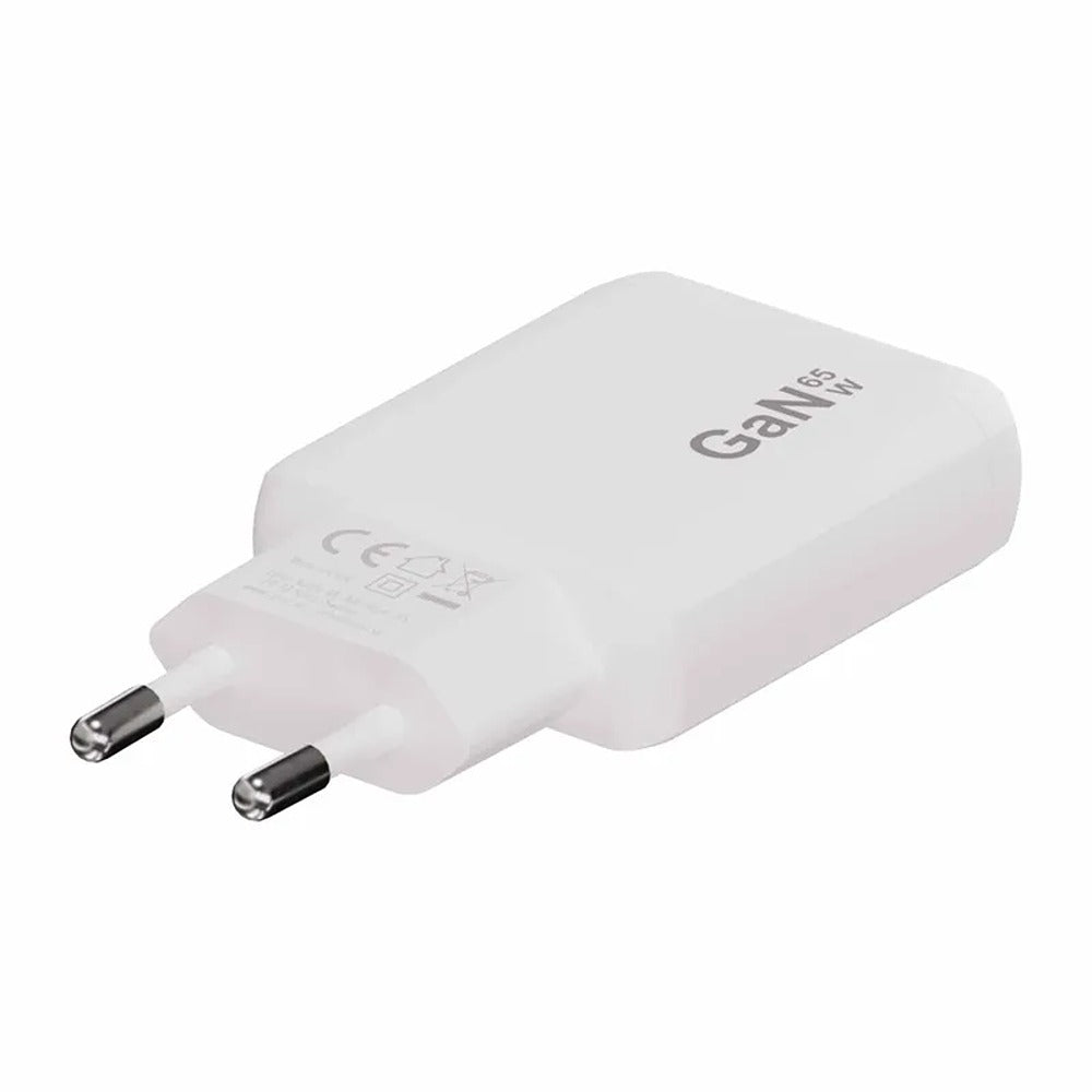 X2O 65W Dual Slim Hemmaladdarset USB-C/C GaN 1.5m Vit