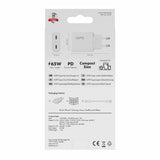 X2O 65W Dual Slim Hemmaladdarset USB-C/C GaN 1.5m Vit