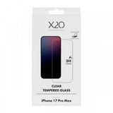 X2O iPhone 17 Pro Max Skärmskydd Härdat Skyddsglas 9H