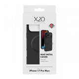 X2O iPhone 17 Pro Max Skal Mag Metal Svart