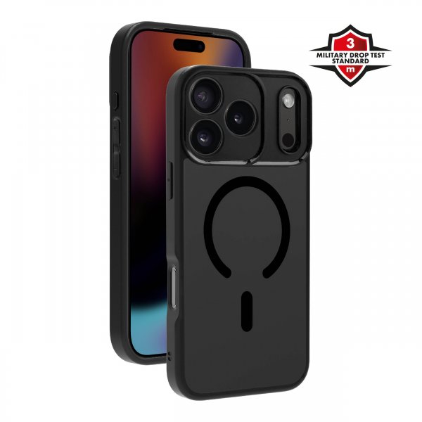 X2O iPhone 17 Pro Max Skal Mag Frosted Svart