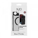 X2O iPhone 17 Pro Max Skal Mag Frosted Svart