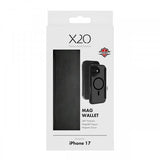 X2O iPhone 17 Fodral Mag Wallet Svart