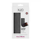 X2O Honor 400 Lite Fodral Classic Wallet Svart