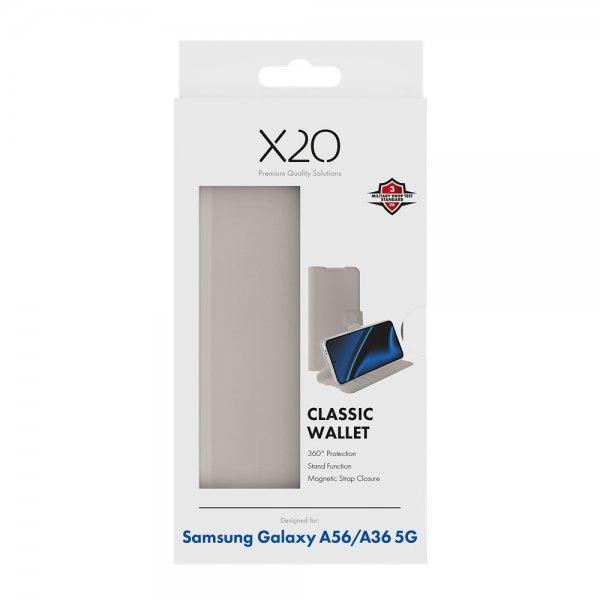 X2O Samsung Galaxy A36/Galaxy A56 Fodral Classic Wallet Greige