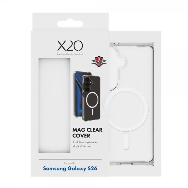 X2O Samsung Galaxy S26 Skal Mag Clear Transparent