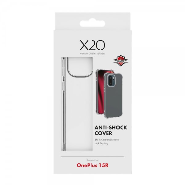 X2O OnePlus 15R Skal Anti-Shock Transparent