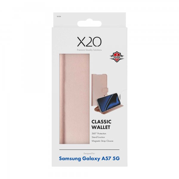 X2O Samsung Galaxy A57 Fodral Classic Wallet Roseguld
