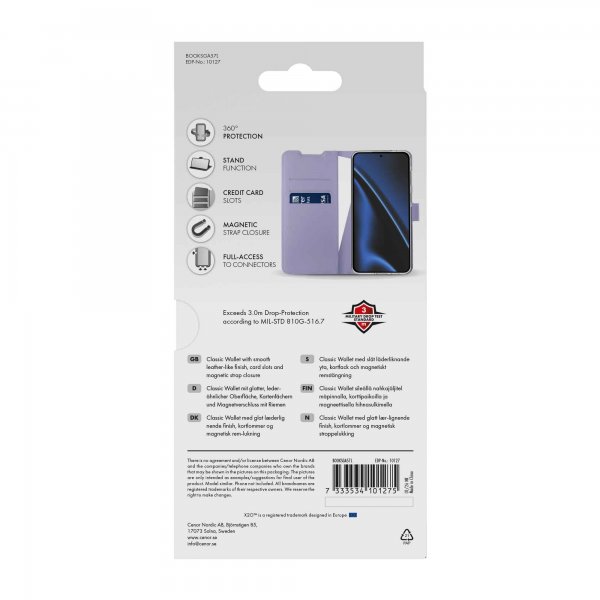 X2O Samsung Galaxy A57 Fodral Classic Wallet Lavender