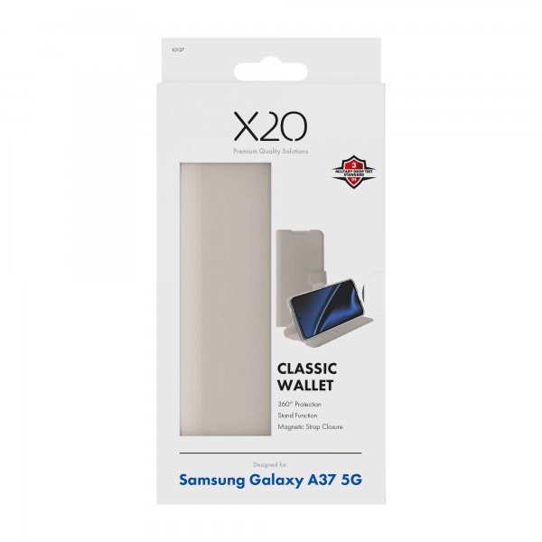 X2O Samsung Galaxy A37 Fodral Classic Wallet Greige
