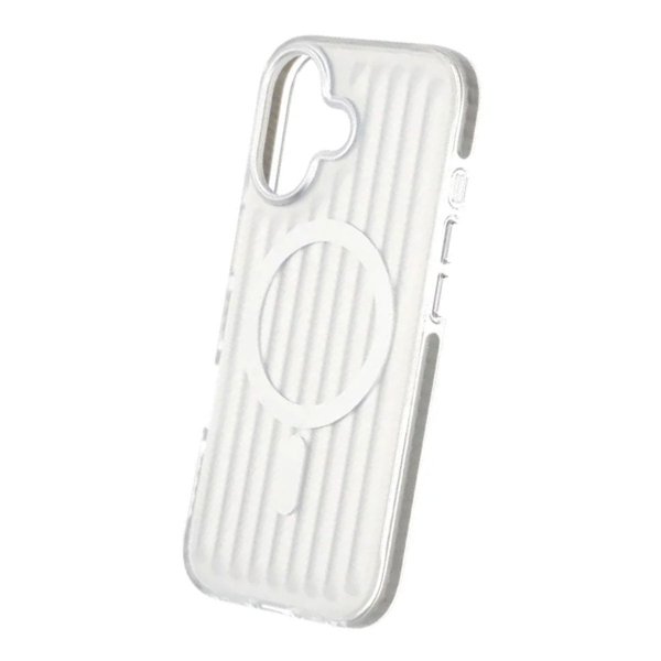 iPhone 17 Skal Korrugerad MagSafe Silver