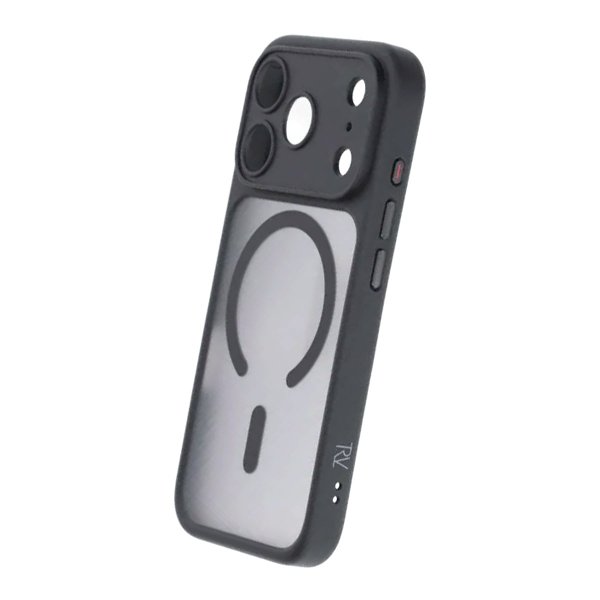 Rvelon iPhone 17 Pro Max Skal TPU MagSafe Svart/Transparent