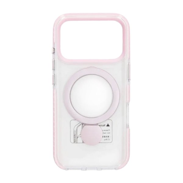 iPhone 17 Pro Max Skal Ringstativ MagSafe Rosa