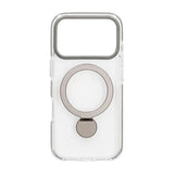 iPhone 17 Pro Max Skal Ringstativ MagSafe Grå Transparent