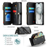 CaseMe iPhone 15 Fodral C36 Series Svart