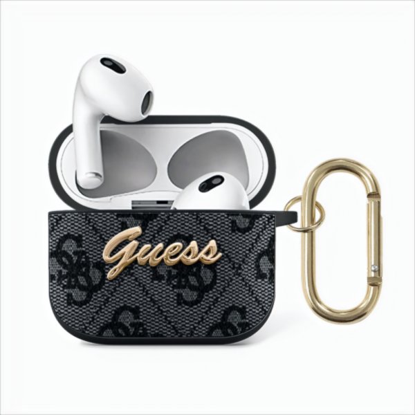Guess AirPods 3 Skal 4G Script Grå