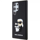 Karl Lagerfeld Samsung Galaxy S24 Ultra Skal 3D Rubber Karl & Choupette Svart