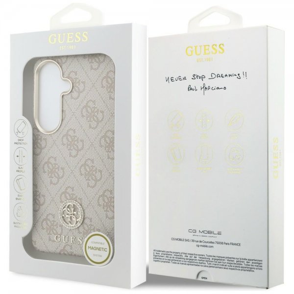 Guess Samsung Galaxy S26 Skal 4G Round MagSafe Rosa