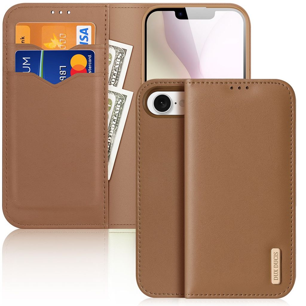 Dux Ducis iPhone 16e/iPhone 17e Fodral Hivo Series Brun