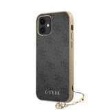 Guess iPhone 12 Mini Skal 4G Charms Grå